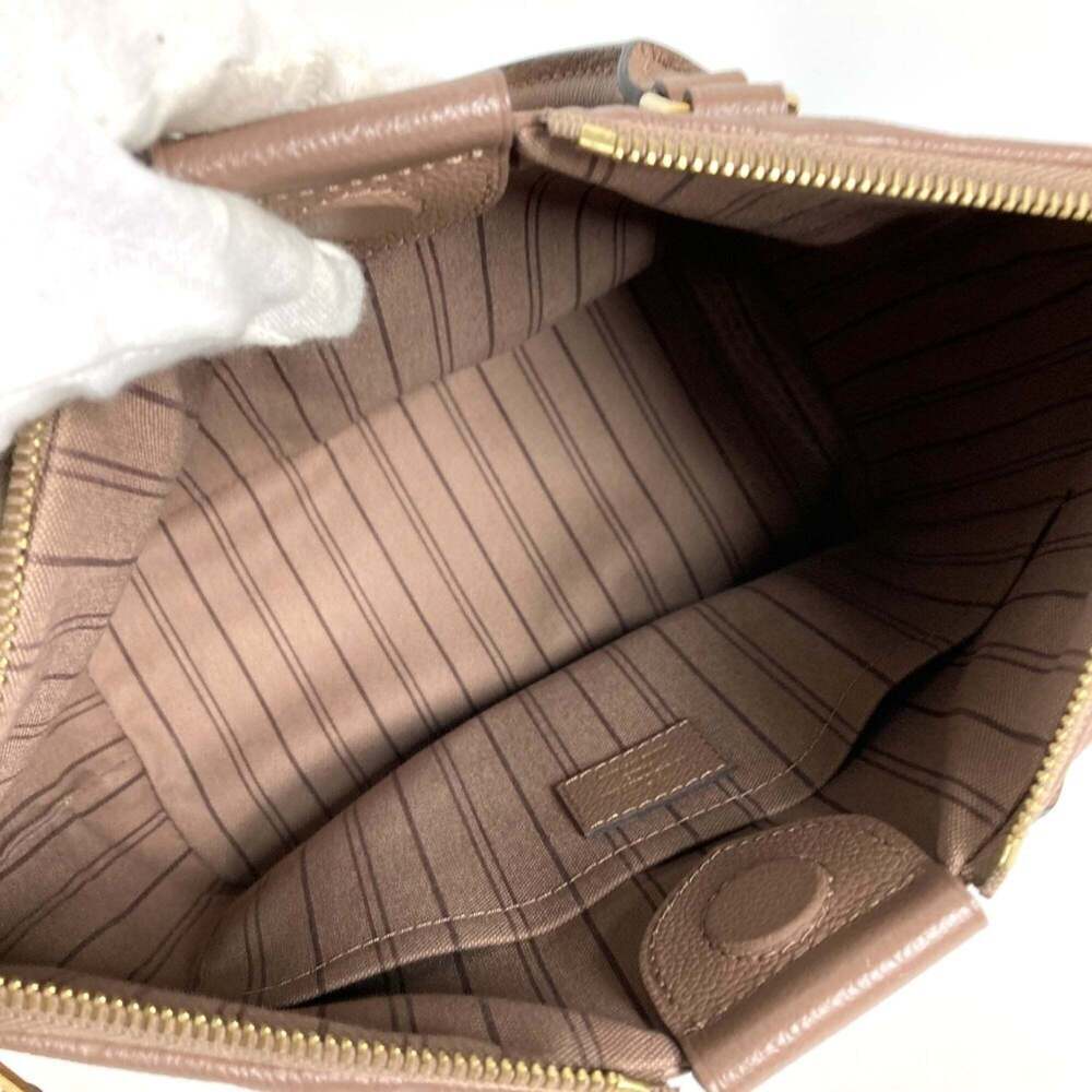 LOUIS VUITTON Authentic Brown Monogram Leather Tote Bag - Picture 8 of 13